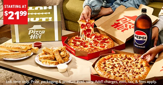 Ltd. time only. Price, packaging & product avail. vary. Add’l charges, excl., tax, & fees apply.​